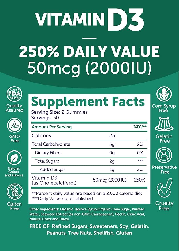 Lunakai Vitamin B12 and Vitamin D3 Gummies Bundle - 3000 mcg B12 and 25 mcg 1000 UI VIT D3 - Gluten Free, No Corn Syrup, Organic, Non-GMO, Plant Based Gelatin Free