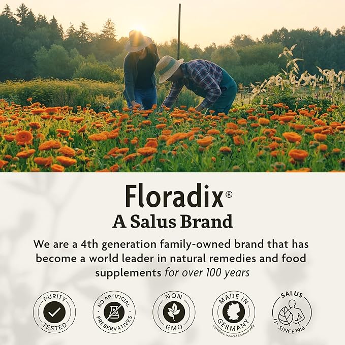 Floradix Epresat Adult Multivitamin - Daily Liquid Multivitamin with Vitamin A, Milk Thistle & More for Wellness - Energy Support & Liver Health Support* - Vegetarian, Non-GMO - 8.5 fl oz