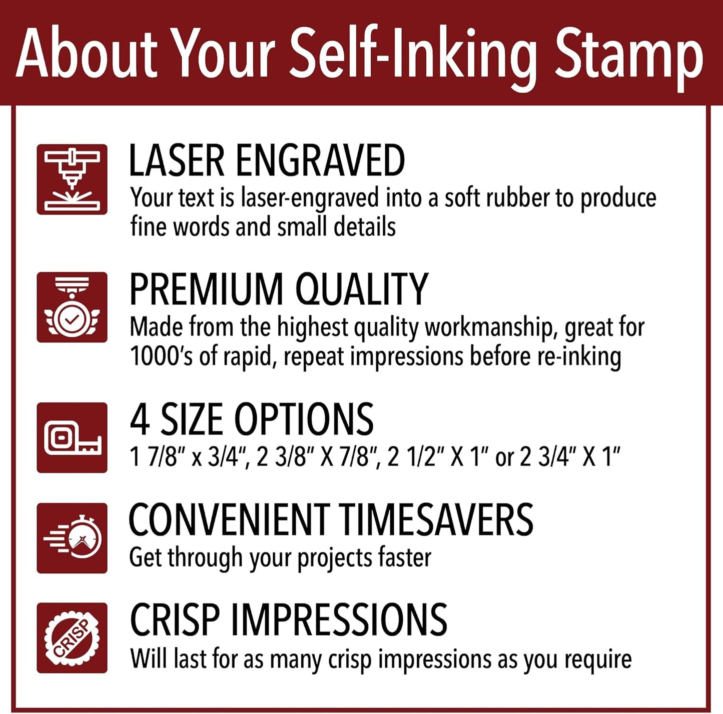 Confidential Office Stamp | 4 Different Sizes | 20 Designs | Multiple Color Options | Perfect for Quick Validation of Office Documents (Confidential, Xtra Large)