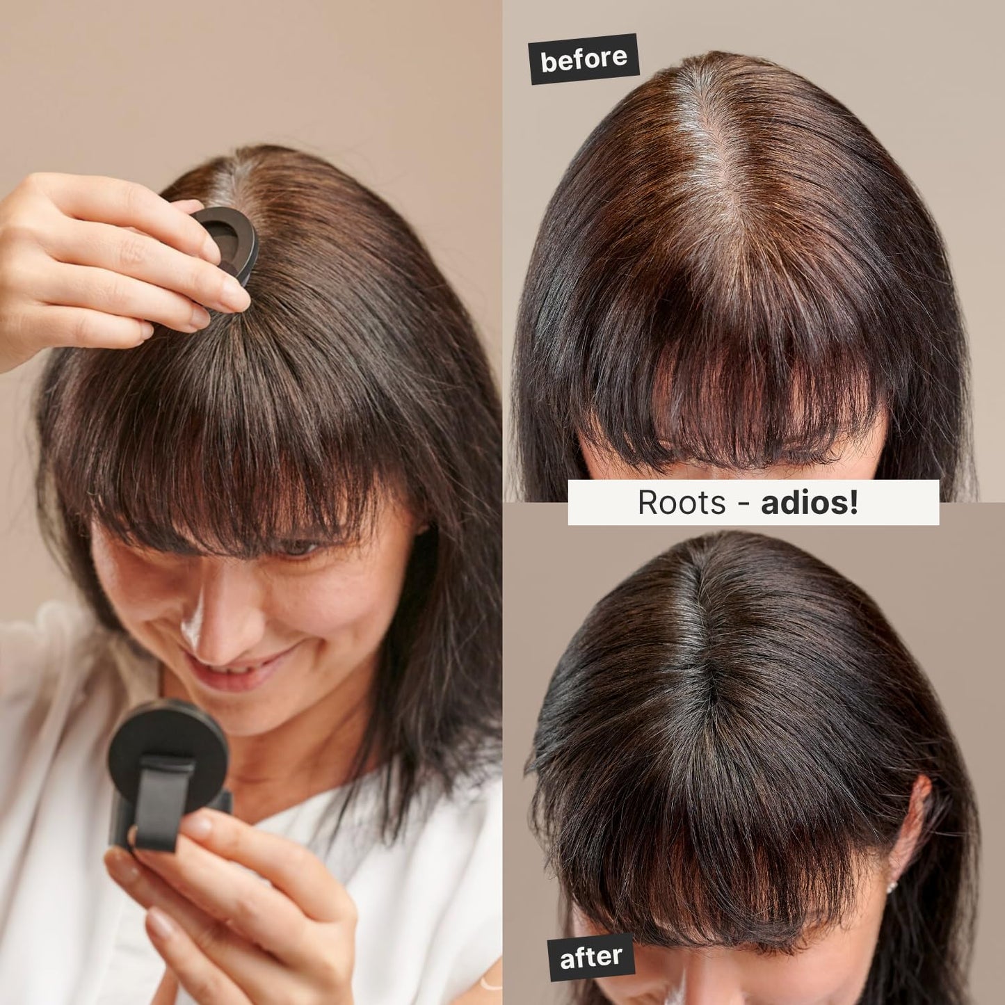 IMPERIO Root Touch Up Hair Powder for Concealing Hair Loss instantly - Hairline Powder for Women & Men - Water resistant Root Cover Up for Thinning Hair in Premium Hairdressing Quality (Medium Blonde)