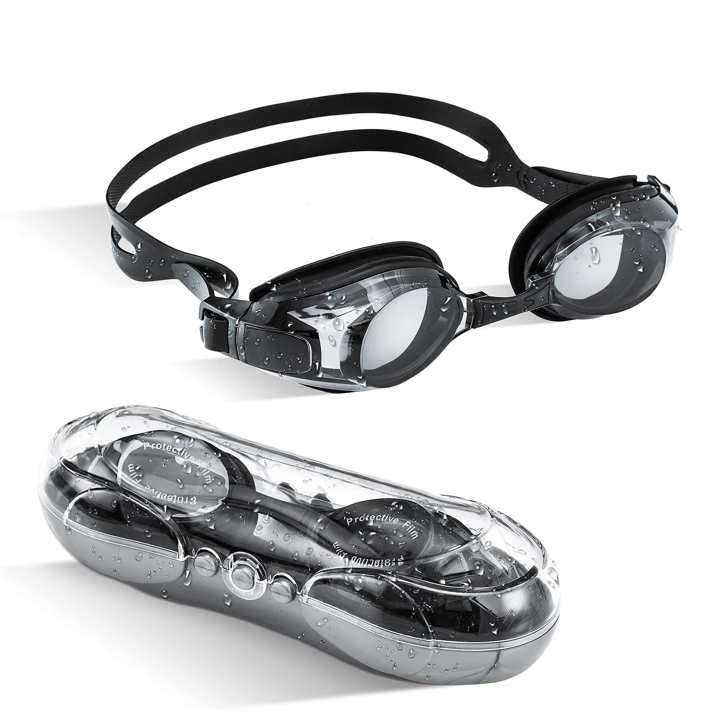 AUTOR Swim Goggles Short Sighted, Swimming Goggles, Short Sighted Swimming Goggles for Men Women Adult Junior…