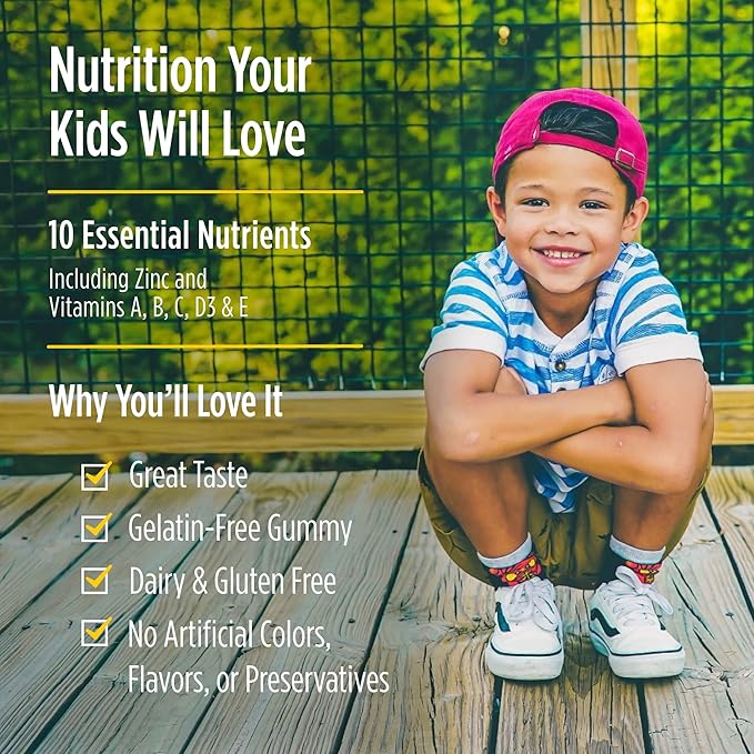 Nordic Naturals Nordic Berries, Cherry Berry - 120 Gummy Berries - Great-Tasting Multivitamin for Ages 2+ - Growth, Development, Optimal Wellness - Non-GMO, Vegetarian - 30 Servings