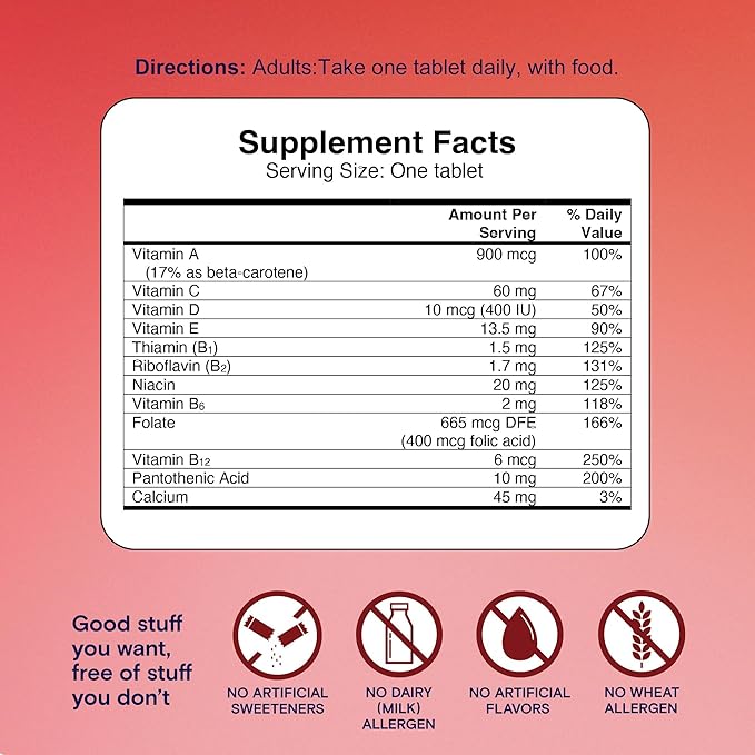 One A Day Daily Essentials, Multivitamin for Women & Men, Supports Healthy Brain and Muscle Function and Immune Health, Adult Multivitamin with Vitamin D, E and Vitamin B12, 150 Count