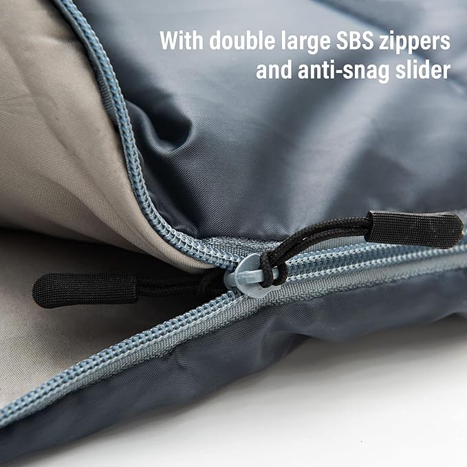 BISINNA XXL Sleeping Bag(90.55"x39.37") for Big and Tall Adults,3-4 Seasons Plus Size Warm and Comfortable Waterproof Lightweight Sleeping Bag Great for Camping Backpacking Hiking Indoor & Outdoor