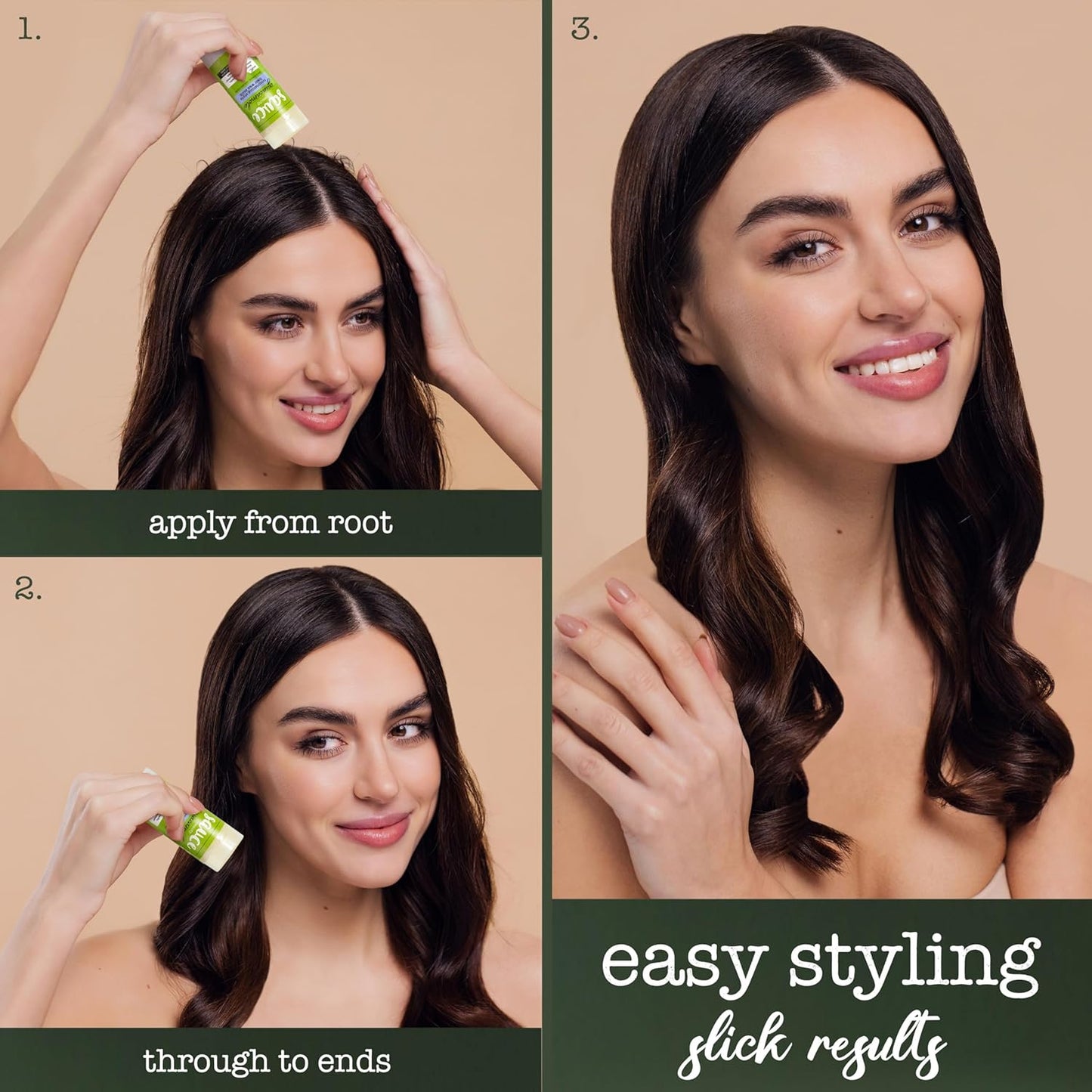 SAUCE BEAUTY Guacamole Hair Wax - Paraben & Sulfate Free, Moisturizing Avocado Oil & Shea Butter Wax for Styling Flyaway & Brittle Hair (2 oz)