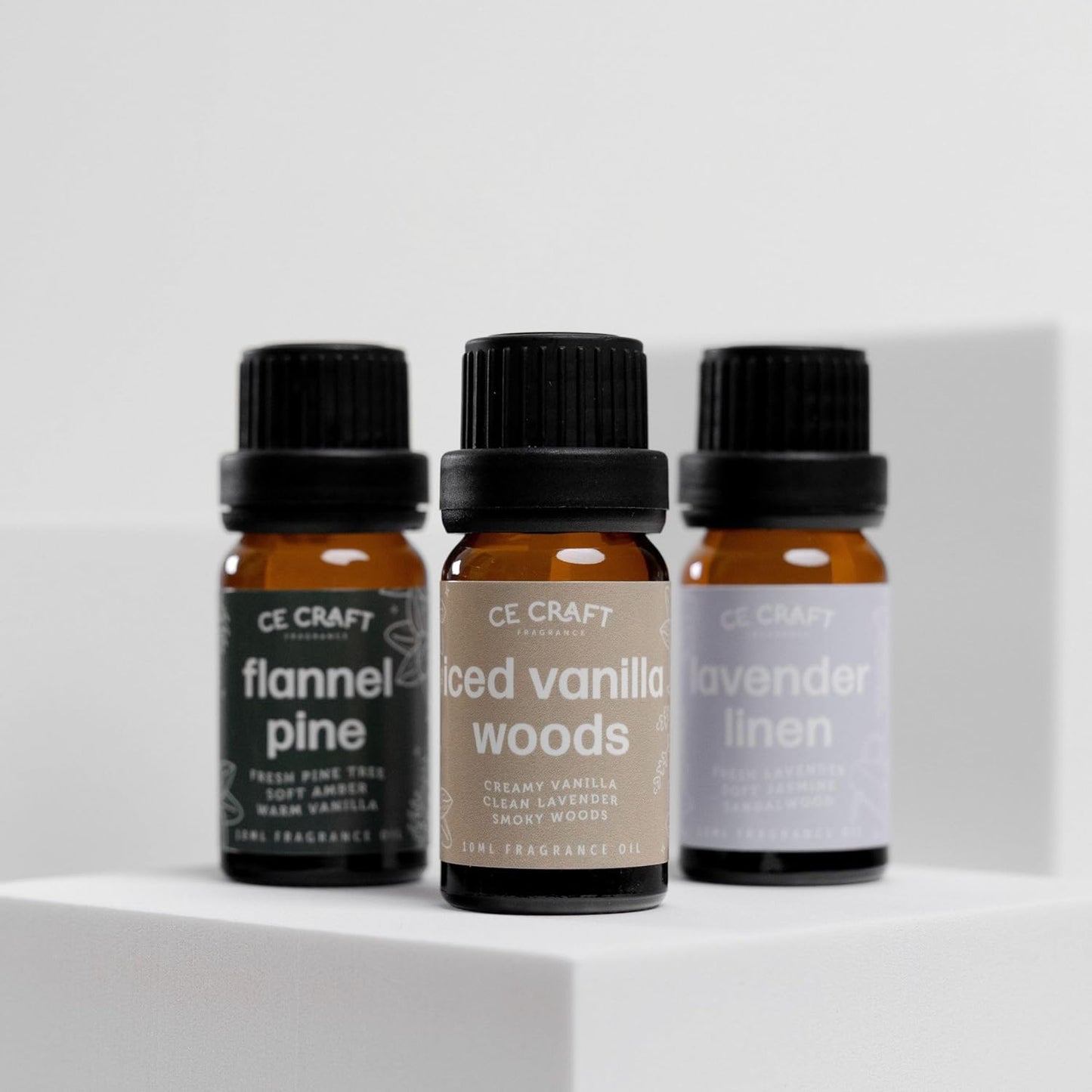CANDECraftCo Premium Fragrance Oil – Diffuser Oils Fragrances Scented for Home, Candle Soap Making Supplies, Aromatherapy Blends for House (0.34 Fl Oz) (2-Pack, Midnight Musk)