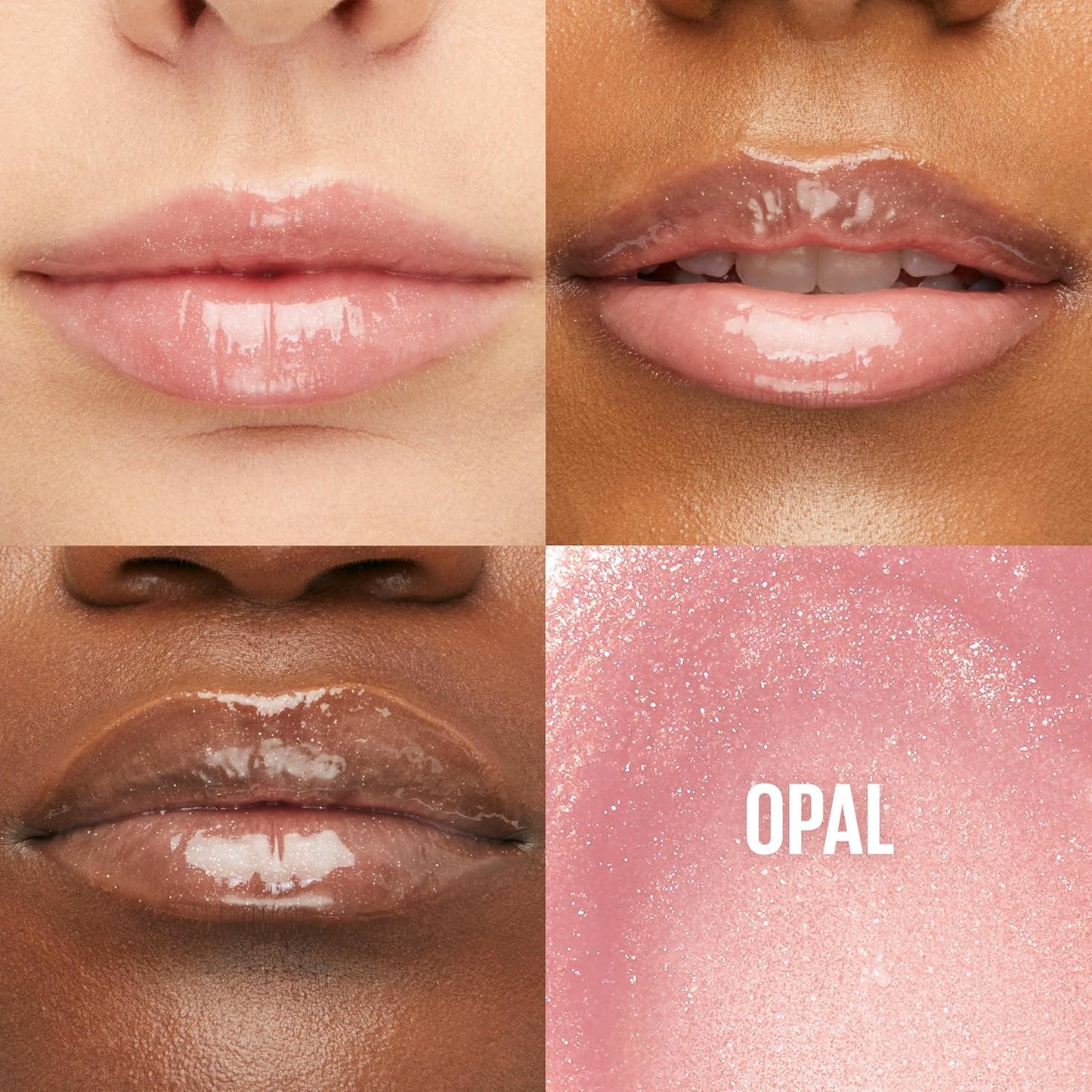 Maybelline Lifter Gloss, Hydrating Lip Gloss with Hyaluronic Acid, High Shine for Plumper Looking Lips, Opal, Pink Neutral, 0.18 Ounce