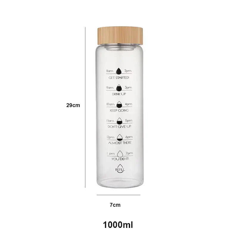 Glass Water Bottle
