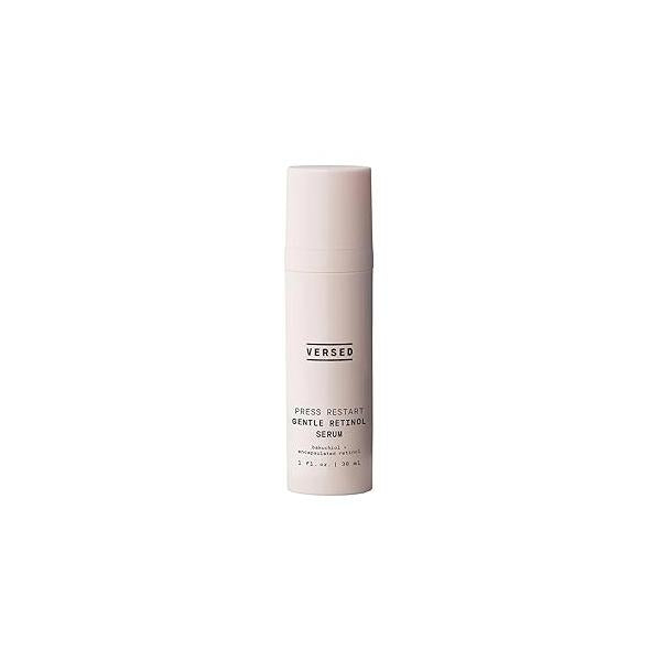 Versed Press Restart Gentle Retinol Serum - Bakuchiol Alternative Anti-Aging for Even Skin Tone, Fine Lines and Wrinkles Sensitive Vegan (1 fl oz)