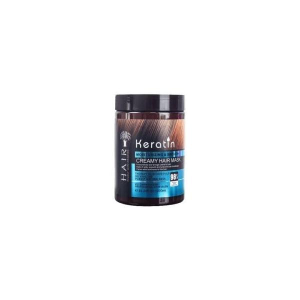 Keratin & Collagen Hair Mask - Damaged Treatment, Moisturizing Nourishing, Split Ends Dandruff Care, 11.8 Fl Oz (Pack of 3)